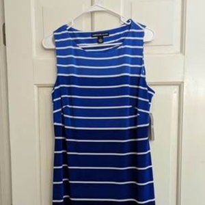 American Living Sz 14 Womens Blue Gradient Sheath Dress